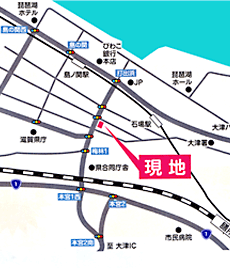 トランクルーム　Ｊ−キューブ　大津中央　地図